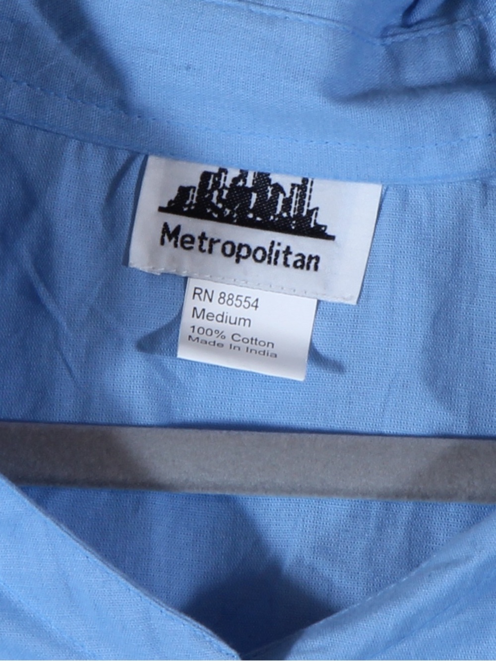 Metropolitan Women's Blue Chambray 2-piece Short Sleeve Shirt and Capri Set NWOT - Picture 3 of 10